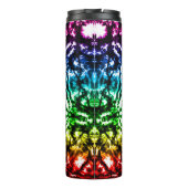 Rainbow Gefärbte Krawatte Mandala Star Thermosbecher (Rückseite)