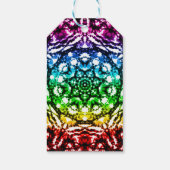 Rainbow Gefärbte Krawatte Mandala Starparty Geschenkanhänger (Rückseite)