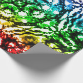 Rainbow Gefärbte Krawatte Mandala Starparty Geschenkpapier (Ecke)