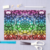 Rainbow Gefärbte Krawatte Mandala Starparty Seidenpapier (Handwerk)