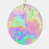 Rainbow Gefärbte Krawatte Marmorsteine Pastelle Keramik Ornament (Links)