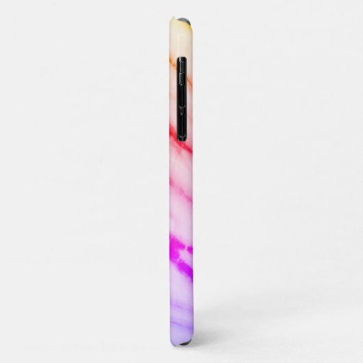 Rainbow-Gefärbte Krawatte Monogramm Case-Mate iPhone Hülle (Hinten/Links)