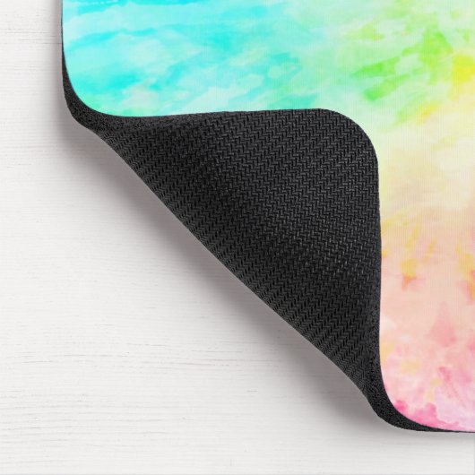 Rainbow-Gefärbte Krawatte Mousepad (Ecke)