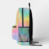 Rainbow Gefärbte Krawatte Muster Personalisiert Bedruckter Rucksack (Rechts)