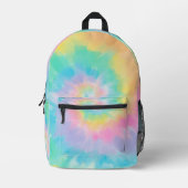 Rainbow Gefärbte Krawatte Muster Personalisiert Bedruckter Rucksack (Vorderseite)