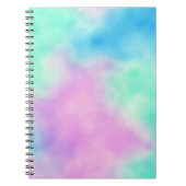 Rainbow-gefärbte Krawatte Notizblock (Vorderseite)