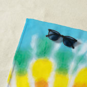 Rainbow-Gefärbte Krawatte-Party Strandtuch (Beispiel)