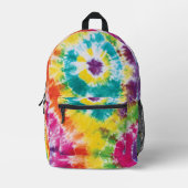 Rainbow Gefärbte Krawatte Personalisiert farbig Bedruckter Rucksack (Vorderseite)