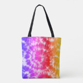 Rainbow Gefärbte Krawatte Psychedelic Individuelle Tasche (Rückseite)