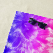 Rainbow-Gefärbte Krawatte Psychedelischer Personal Strandtuch (Beispiel)