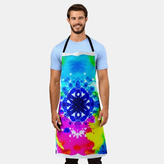 Rainbow-Gefärbte Krawatte-Schürze Schürze (Getragen)