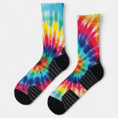 Rainbow-Gefärbte Krawatte Socken (Links)