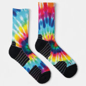 Rainbow-Gefärbte Krawatte Socken (Rechts)