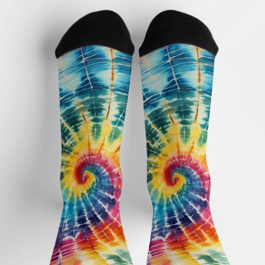 Rainbow-Gefärbte Krawatte Socken (Oben)