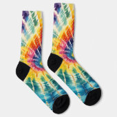 Rainbow-Gefärbte Krawatte Socken (Rechts)