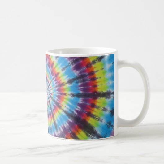 Rainbow Gefärbte Krawatte Swirl Kaffee Tasse (Rechts)