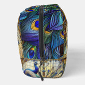 Rainbow-gefestigtes Glas Peacock-Dopp-Kit Waschbeutel (Rechts)