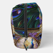 Rainbow-gefestigtes Glas Peacock-Dopp-Kit Waschbeutel (Rechts)