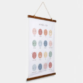 Rainbow-Gefühle Emotionen Dekoration im Klassenzim Wandteppich Mit Holzrahmen (Gewinkelt)