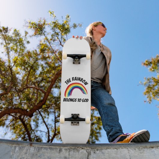 RAINBOW GEHÖRT ZU GOTT CHRISTLICH Skateboard (Außenbereich 1)