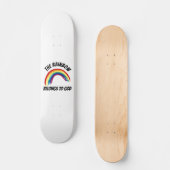 RAINBOW GEHÖRT ZU GOTT CHRISTLICH Skateboard (Vorderseite)