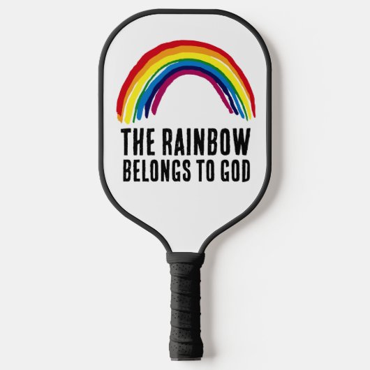 RAINBOW GEHÖRT ZU GOTT PICKLEBALL PADDLE (Vorderseite)