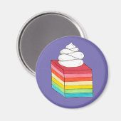 Rainbow Gelatine Salad Dessert Magnet (Vorderseite/Rückseite)