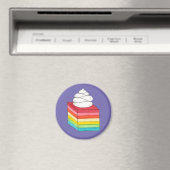 Rainbow Gelatine Salad Dessert Magnet (In Situ (Geschirrspüler))