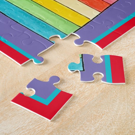 Rainbow Gelatine Salad Dessert Puzzle (Seite)