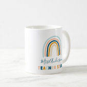 Rainbow-Gelb personalisierte Schleimhaut niedliche Kaffeetasse (VorderseiteRechts)