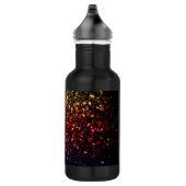 Rainbow-gelbe rote lila Imitate Glitzer Glitzern Trinkflasche (Rechts)