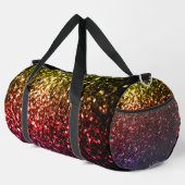 Rainbow-gelbe rote lila Imitate Glitzern Duffle Bag (Rechte Ecke)