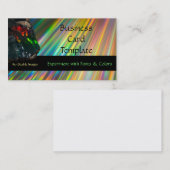 Rainbow Gem Crystal Raw Opal Business Card Visitenkarte (Vorne/Hinten)