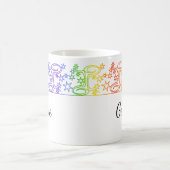 Rainbow Gemini Sign Personalisierte Mug Kaffeetasse (Mittel)