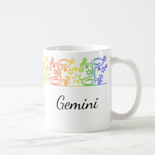 Rainbow Gemini Sign Personalisierte Mug Kaffeetasse