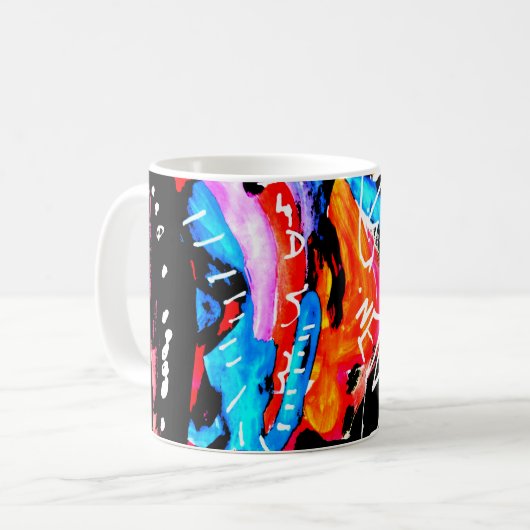 Rainbow gemischt kaffeetasse (Vorderseite Links)