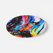 Rainbow gemischt pappteller (Schrägansicht)