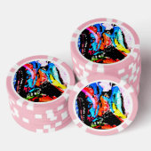 Rainbow gemischt pokerchips (Stapel)