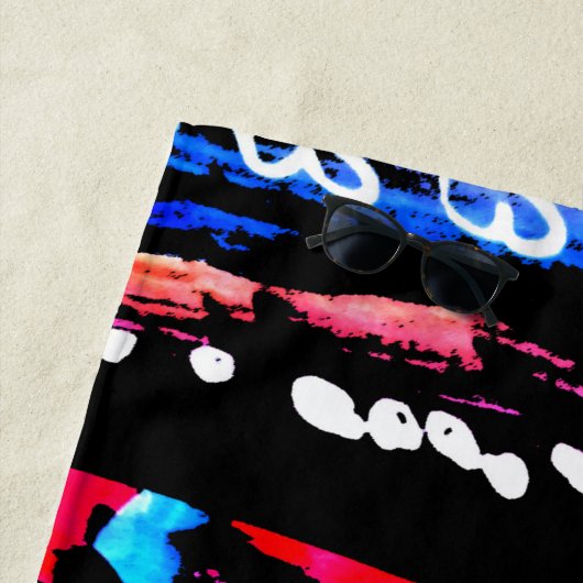 Rainbow gemischt strandtuch (Beispiel)