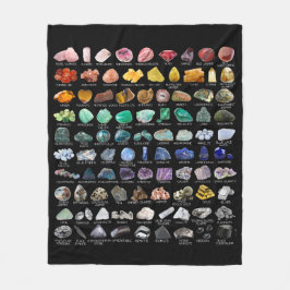 Rainbow Gems Crystal Collection Chart Fall Medium Fleecedecke