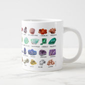 Rainbow Gems Crystal Collection Chart Guide 20oz Jumbo-Tasse (Rechts)