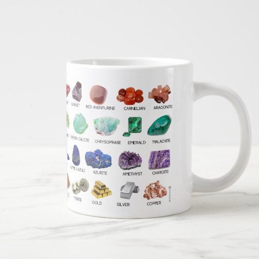 Rainbow Gems Crystal Collection Chart Guide 20oz Jumbo-Tasse (Rechts)