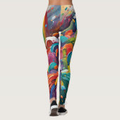 Rainbow Gemusterte Leggings (Rückseite)