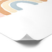 Rainbow Gender Neutral Baby Kinderzimmer Decor Poster (Ecke)
