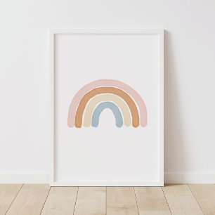 Rainbow Gender Neutral Baby Kinderzimmer Decor Poster