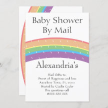Rainbow Gender Neutral Baby Shower by Mail