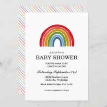 Rainbow Gender Neutral Baby Shower