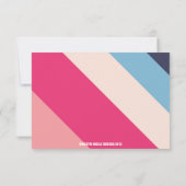 RAINBOW GENDER REVEAL ABSTIMMUNGSBALLOT Einladung (Rückseite)