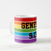 Rainbow Genesis 9:13 Kaffeetasse (Vorderseite Links)