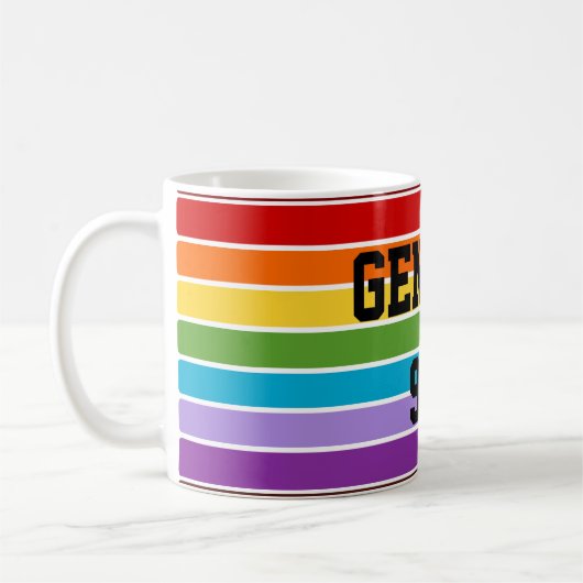 Rainbow Genesis 9:13 Kaffeetasse (Links)
